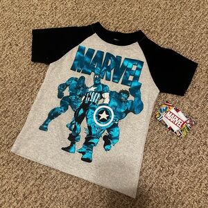 Disney Marvel T-Shirt with Blue foil Design